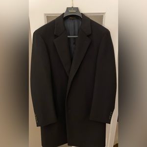 Brooks Brothers 346 100% Wool Charcoal Topcoat (40S)